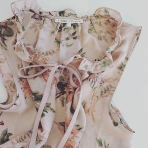 Anthropologie Bow Flowy Top